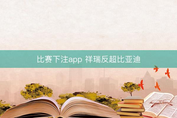 比赛下注app 祥瑞反超比亚迪