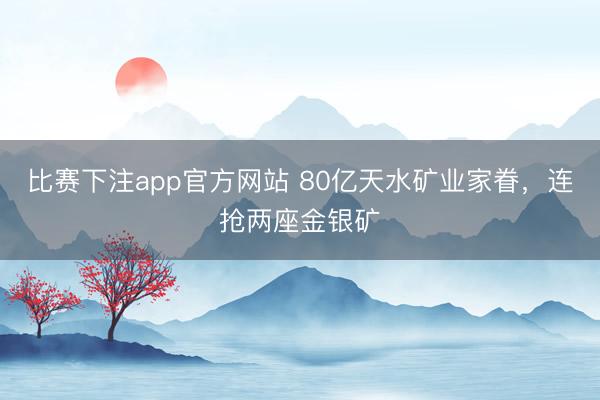 比赛下注app官方网站 80亿天水矿业家眷，连抢两座金银矿
