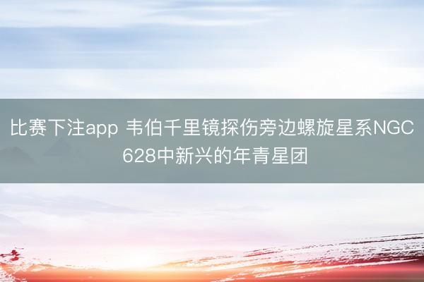比赛下注app 韦伯千里镜探伤旁边螺旋星系NGC 628中新兴的年青星团