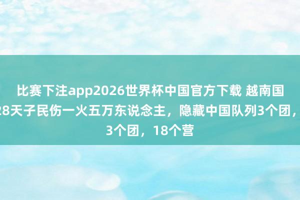 比赛下注app2026世界杯中国官方下载 越南国防部:28天子民伤一火五万东说念主,隐藏中国队列3个团,18个营