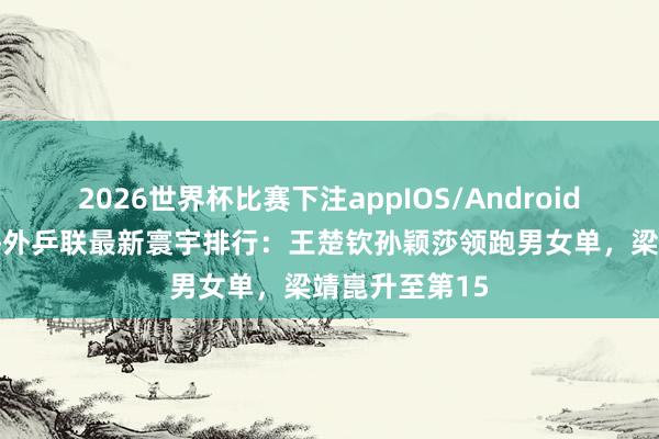 2026世界杯比赛下注appIOS/Android手机版下载 海外乒联最新寰宇排行:王楚钦孙颖莎领跑男女单,梁靖崑升至第15