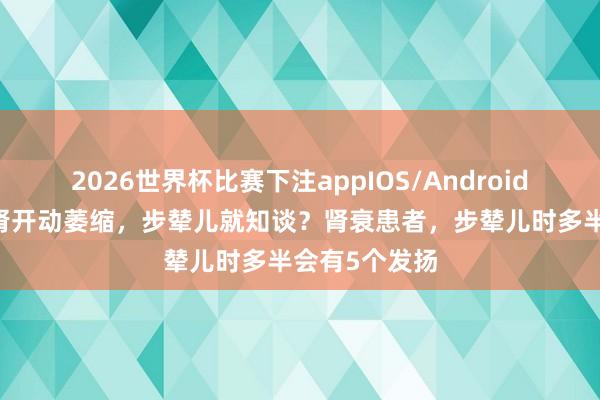 2026世界杯比赛下注appIOS/Android手机版下载 肾开动萎缩，步辇儿就知谈？肾衰患者，步辇儿时多半会有5个发扬