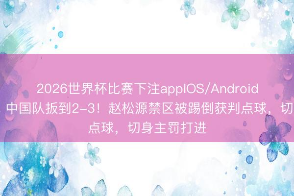 2026世界杯比赛下注appIOS/Android手机版下载 中国队扳到2-3!赵松源禁区被踢倒获判点球,切身主罚打进