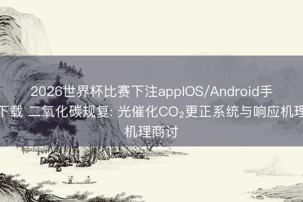 2026世界杯比赛下注appIOS/Android手机版下载 二氧化碳规复: 光催化CO₂更正系统与响应机理商讨